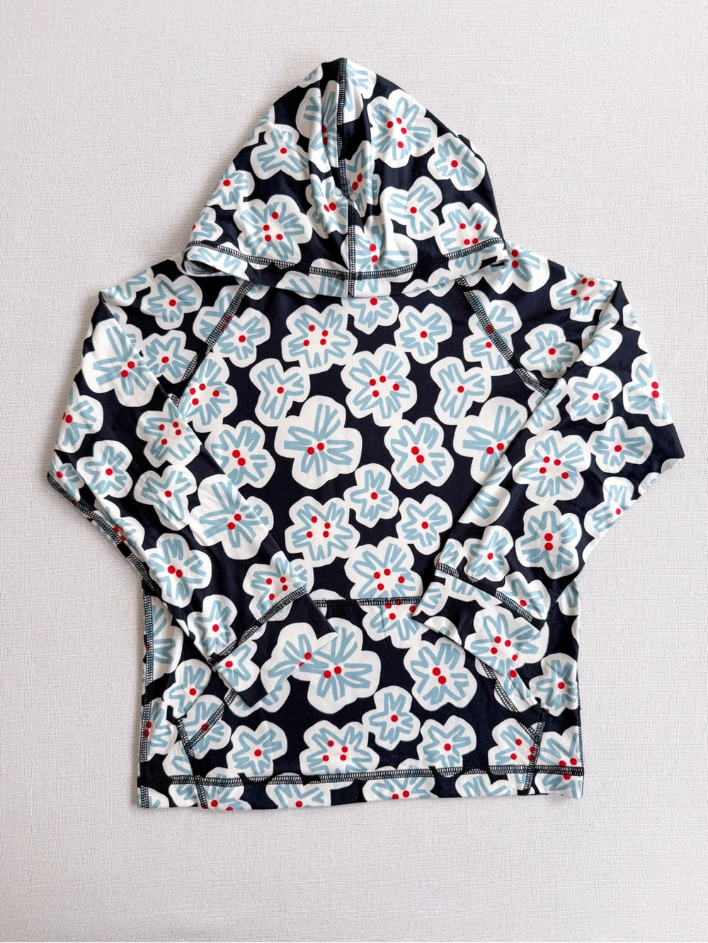 Hanna Andersson Tropical Lily Floral Print Active UV Hoodie